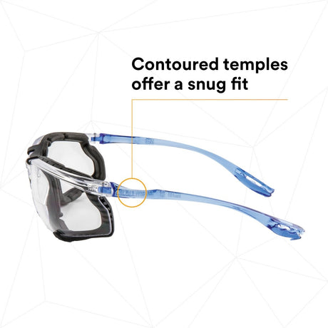 3M VC225AF Virtua CCS Safety Glasses with Readers 2.5 Diopter, ANSI Z87, Anti-Fog, Clear Lens, Blue Temples, Removable Foam Gasket (7100046673)  - (20Pack) - 8