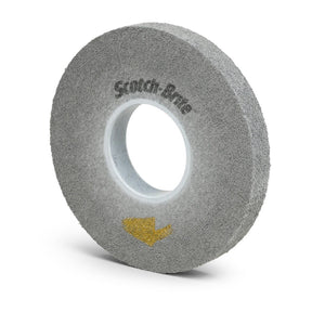 3M EP-WL Scotch-Brite EXL Pro Deburring Convolute Wheel, 10S Fine, Gray, 8 in x 1 in x 3 in (7100046809) (3 Pack)