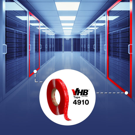 3M VHB Heavy Duty Mounting Tape 4910, Clear, 3/4 in x 15 yd, 40 mil (4910) (7100047923)  - (12Pack) - 9