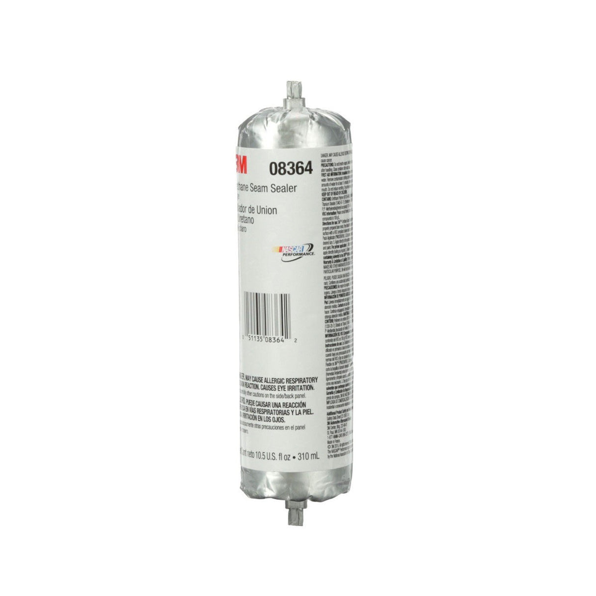 3M 08364 Urethane Seam Sealer, Beige, High Solids, Permanently Flexible, 310 mL/10.5 oz Foil Pack (7100049259)  - (6Pack) - 3