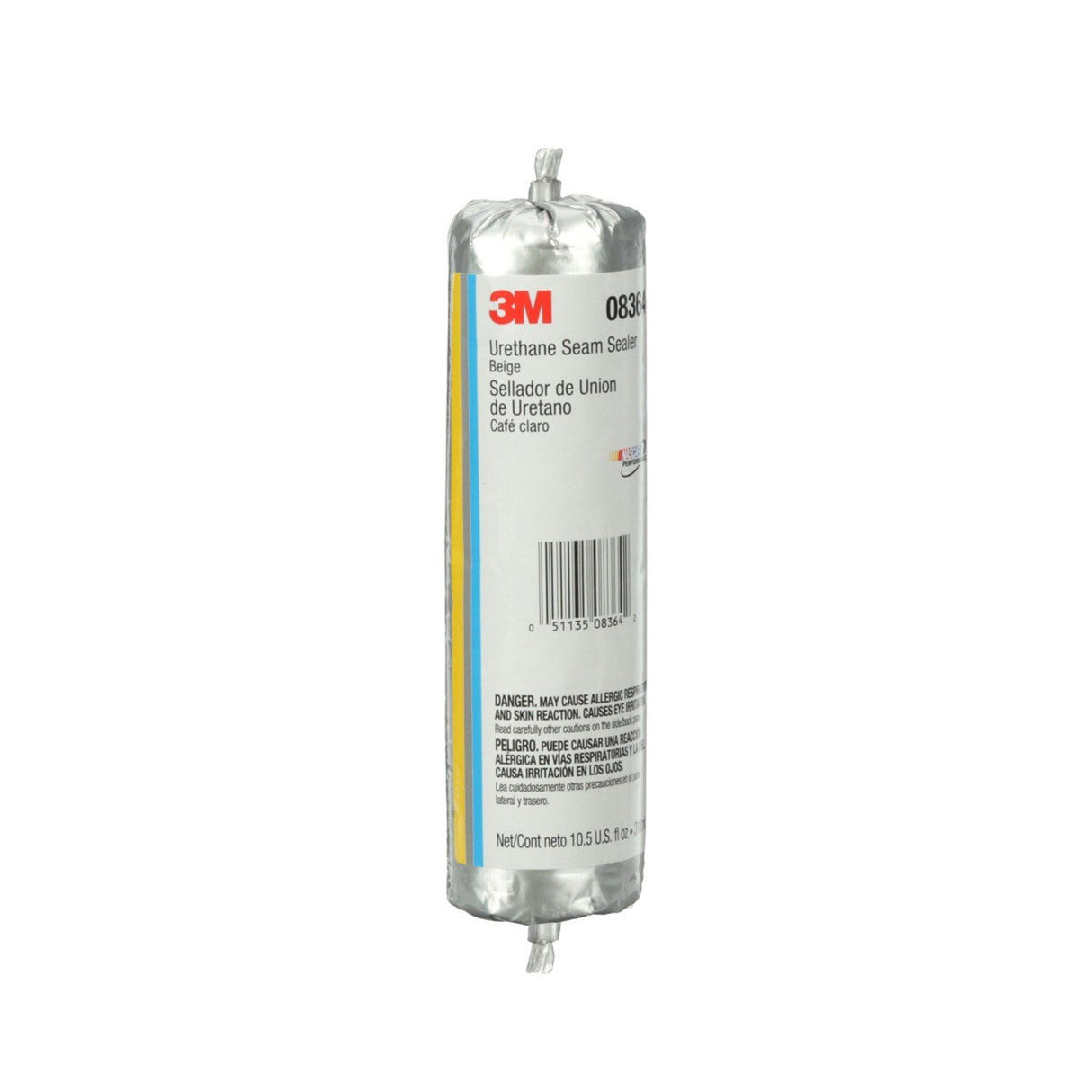 3M 08364 Urethane Seam Sealer, Beige, High Solids, Permanently Flexible, 310 mL/10.5 oz Foil Pack (7100049259)  - (6Pack) - 5