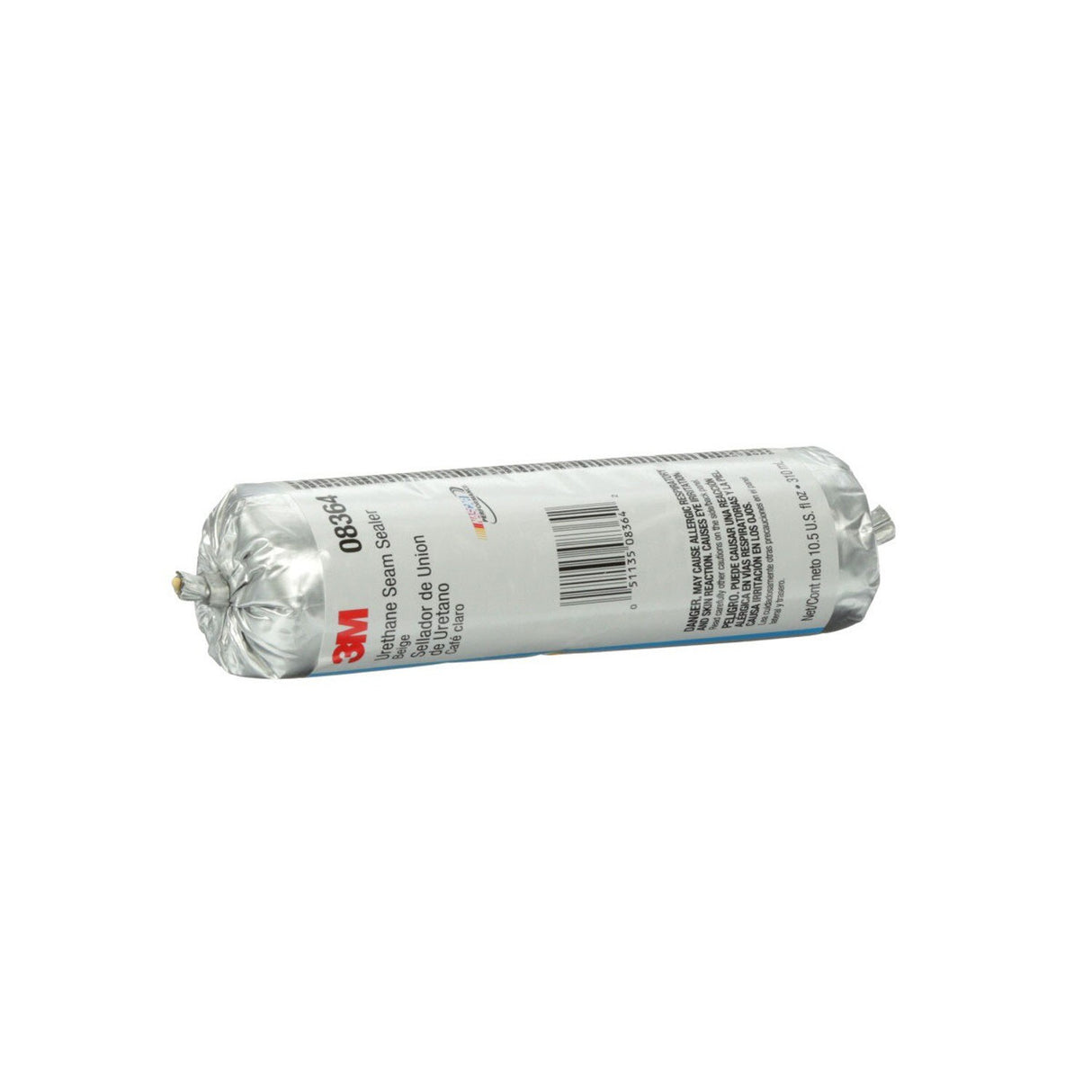 3M 08364 Urethane Seam Sealer, Beige, High Solids, Permanently Flexible, 310 mL/10.5 oz Foil Pack (7100049259)  - (6Pack) - 6