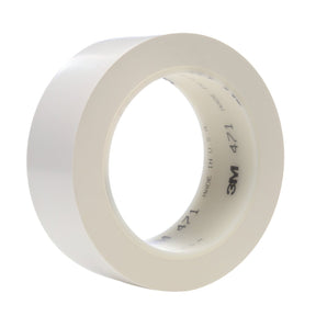 3M 471 Vinyl Floor Marking Tape, White, 1 1/2 in x 36 yd, 5.2 mil (7100049357)  - (24Pack)
