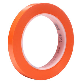 3M 471 Vinyl Tape Floor Marking Tape, Orange, 1/2 in x 36 yd, 5.2 mil (7100049358)  - (72Pack)