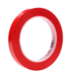 3M 471 Vinyl Tape, Red, 3/8 in x 36 yd, 5.2 mil, Individually Wrapped Conveniently Packaged (7100049361)  - (96Pack)