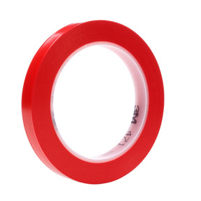 3M 471 Vinyl Tape, Red, 3/8 in x 36 yd, 5.2 mil, Individually Wrapped Conveniently Packaged (7100049361)  - (96Pack)