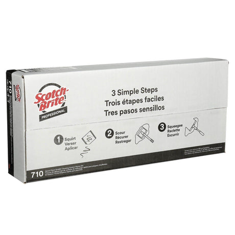 3M 710 Scotch-Brite Quick Clean Griddle Cleaning System Starter Kit, Heavy Duty, For Commercial Griddles (7100049397) - 5