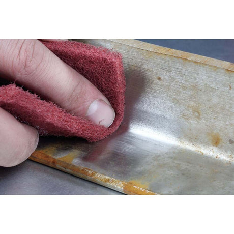 3M PO-RL Scotch-Brite 7447 PRO Very Fine Abrasive Hand Pad Roll, 6 in x 30 ft (7100049590)  - (8Pack) - 4