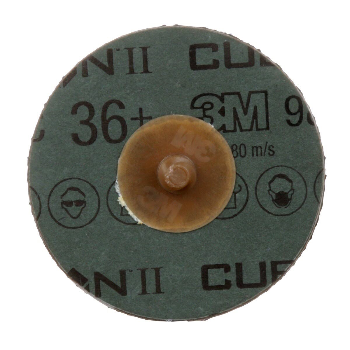 3M 987C Cubitron II Roloc Fibre Disc, TR, 36+, Orange, 3 in, Die R300V (7100050304) (200 Pack) - 2