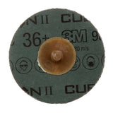 3M 987C Cubitron II Roloc Fibre Disc, TR, 36+, Orange, 3 in, Die R300V (7100050304) (200 Pack) - 2