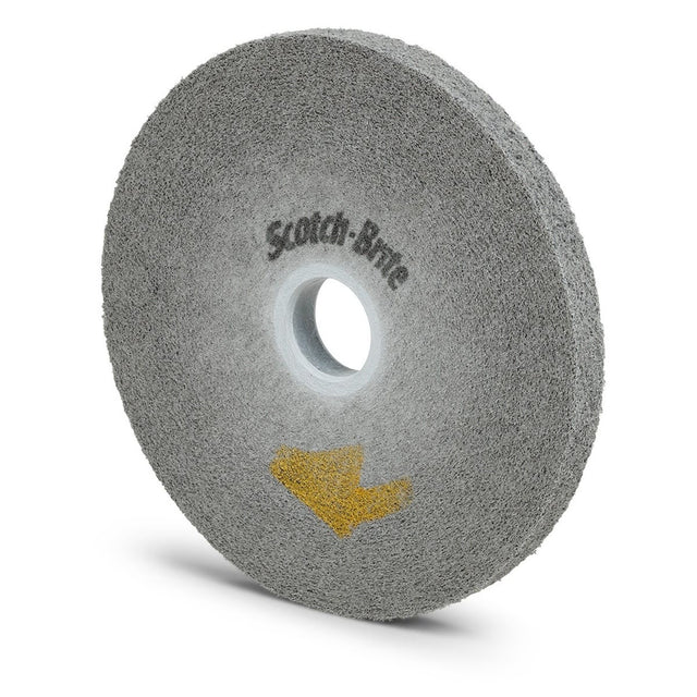 3M EP-WL Scotch-Brite EXL Pro Deburring Convolute Wheel, 9S Fine, Silicon Carbide, Gray, 6 in x 1/2 in x 1 in (7100050505) (4 Pack)