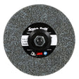3M DP-UW Scotch-Brite Deburr and Finish PRO Unitized Wheel, Center Hole, Ceramic, Medium+, Gray, 3 in x 1/4 in x 1/4 in (7100053419) (40 Pack)