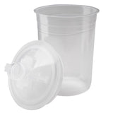 3M 16114 PPS Paint Spray Gun Cup Lids and Liners Kit, Mini, 6 fl oz, 200 Micron Filter, 50 Disposable Lids and Liners, 20 Sealing Plugs (7100054606) - 3