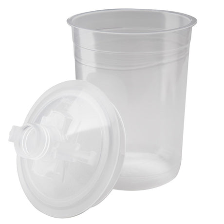 3M 16114 PPS Paint Spray Gun Cup Lids and Liners Kit, Mini, 6 fl oz, 200 Micron Filter, 50 Disposable Lids and Liners, 20 Sealing Plugs (7100054606) - 3