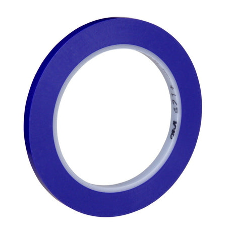 3M 471+ Indigo Vinyl Tape, Fine Line Paint Masking, 1/4 in x 36 yd (7100055835)  - (12Pack) - 2