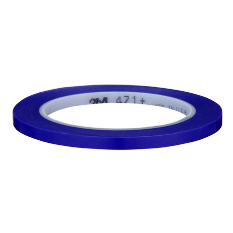 3M 471+ Indigo Vinyl Tape, Fine Line Paint Masking, 1/4 in x 36 yd (7100055835)  - (12Pack) - 4
