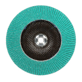 3M 577F Flap Disc, T27, Alumina Zirconia, Dry Wet, 80 Grit, Green, 7 in, 5/8 in-11 Thread (7100055947)  - (250Pack)