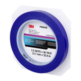 3M 471+ Vinyl Tape 1/2 in x 36 yd Indigo Fine Line Paint Masking Striping Color Separation (7100056217)  - (12Pack) - 8
