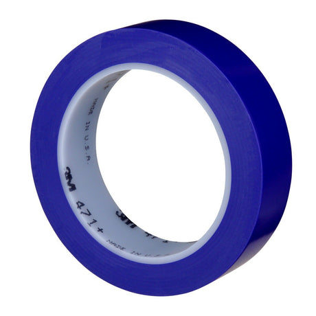 3M 471+ Vinyl Tape Indigo 1 in x 36 yd Fine Line Paint Masking Striping Color Separation High-Temperature Stretch (7100057038)  - (12Pack) - 2