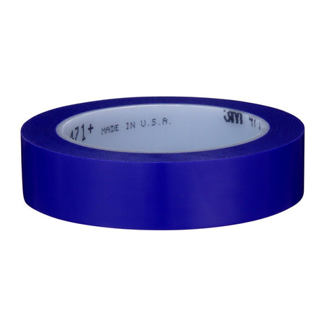 3M 471+ Vinyl Tape Indigo 1 in x 36 yd Fine Line Paint Masking Striping Color Separation High-Temperature Stretch (7100057038)  - (12Pack) - 3