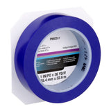 3M 471+ Vinyl Tape Indigo 1 in x 36 yd Fine Line Paint Masking Striping Color Separation High-Temperature Stretch (7100057038)  - (12Pack) - 7