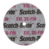 3M XL-UW Scotch-Brite EXL Unitized Wheel, 2S Fine, 3 in x 1/2 in x 3/8 in (7100057099) (20 Pack) - 2