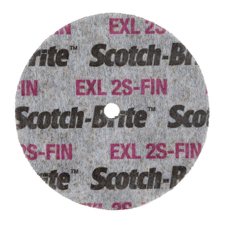 3M XL-UW Scotch-Brite EXL Unitized Wheel, 2S Fine, 3 in x 1/2 in x 3/8 in (7100057099) (20 Pack) - 2