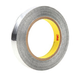 3M 425 Aluminum Foil Tape, Silver, 25 mm x 55 m, 4.6 mil (7100059421) (432 Pack) - 2