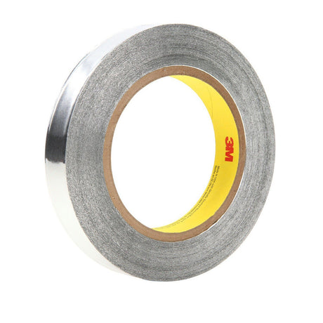 3M 425 Aluminum Foil Tape, Silver, 25 mm x 55 m, 4.6 mil (7100059421) (432 Pack) - 2