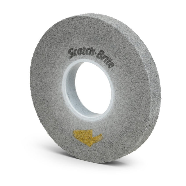 3M EP-WL Scotch-Brite EXL Pro Deburring Convolute Wheel 10S Fine 8 in x 3/4 in x 3 in Gray (7100062982) (4 Pack)