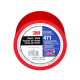 3M 471 471 IW Vinyl Tape Red for Floor Marking, Paint Masking, Color Coding (1 Roll, 3 in x 36 yd) (7100064525)  - (12Pack) - 5