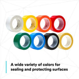 3M 471 471 IW Vinyl Tape Red for Floor Marking, Paint Masking, Color Coding (1 Roll, 3 in x 36 yd) (7100064525) - 10
