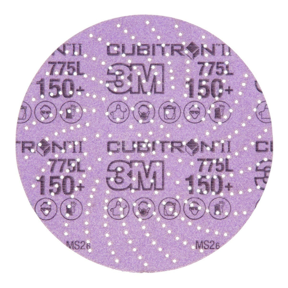 3M 775L Xtract Cubitron II Hookit Clean Sanding Film Disc , 150+ Grit, 6 in. Hook-and-Loop for Paint Prep, Removal, Sanding, Refining, Blending, Featheredge (7100065918) (50 Pack)