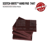 3M 7447 Scotch-Brite General Purpose Hand Pad, Very Fine, Aluminum Oxide, Maroon, 6 in x 9 in, Surface Preparation, Scuffing, Blending, Cleaning (7100066382) (4000 Pack) - 2