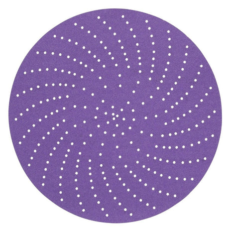 3M 732U Cubitron II Hookit Paper Disc, 220+ Grit, C-Weight, Purple, 6 in x NH, Die 600LG (7100066702) (250 Pack)