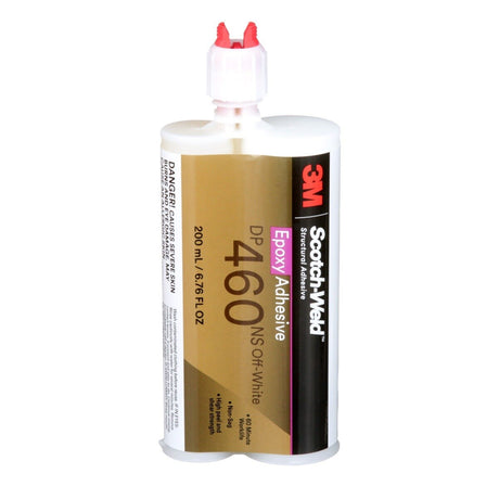 3M DP460NS Scotch-Weld Epoxy Adhesive, Off-White, 200 mL Duo-Pak (7100069441)  - (12Pack)