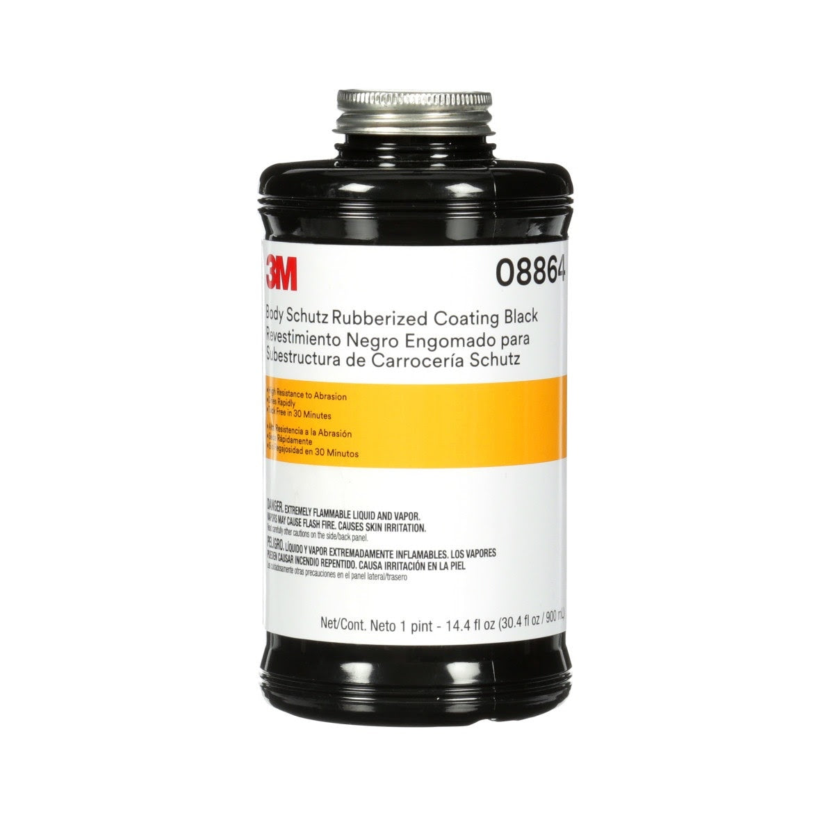 3M 08864 Body Schutz Rubberized Coating Black (7100070546)  - (6Pack)