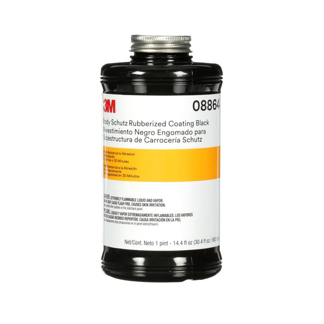 3M 08864 Body Schutz Rubberized Coating Black (7100070546)  - (6Pack)