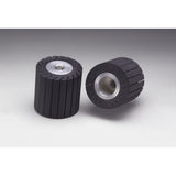 3M 77722 Rubber Slotted Expander Wheel, 3 in x 3 in, 5/8 in-11 Internal, Black (7100073953)