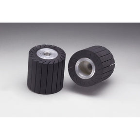 3M 77722 Rubber Slotted Expander Wheel, 3 in x 3 in, 5/8 in-11 Internal, Black (7100073953)