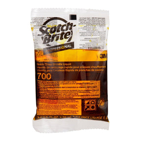 3M 700-40 B0070MSX6Y Scotch-Brite Quick Clean Griddle Cleaning Liquid, Orange, 3.2 oz Packets, for hot or cool griddles (7100074067)  - (40Pack)