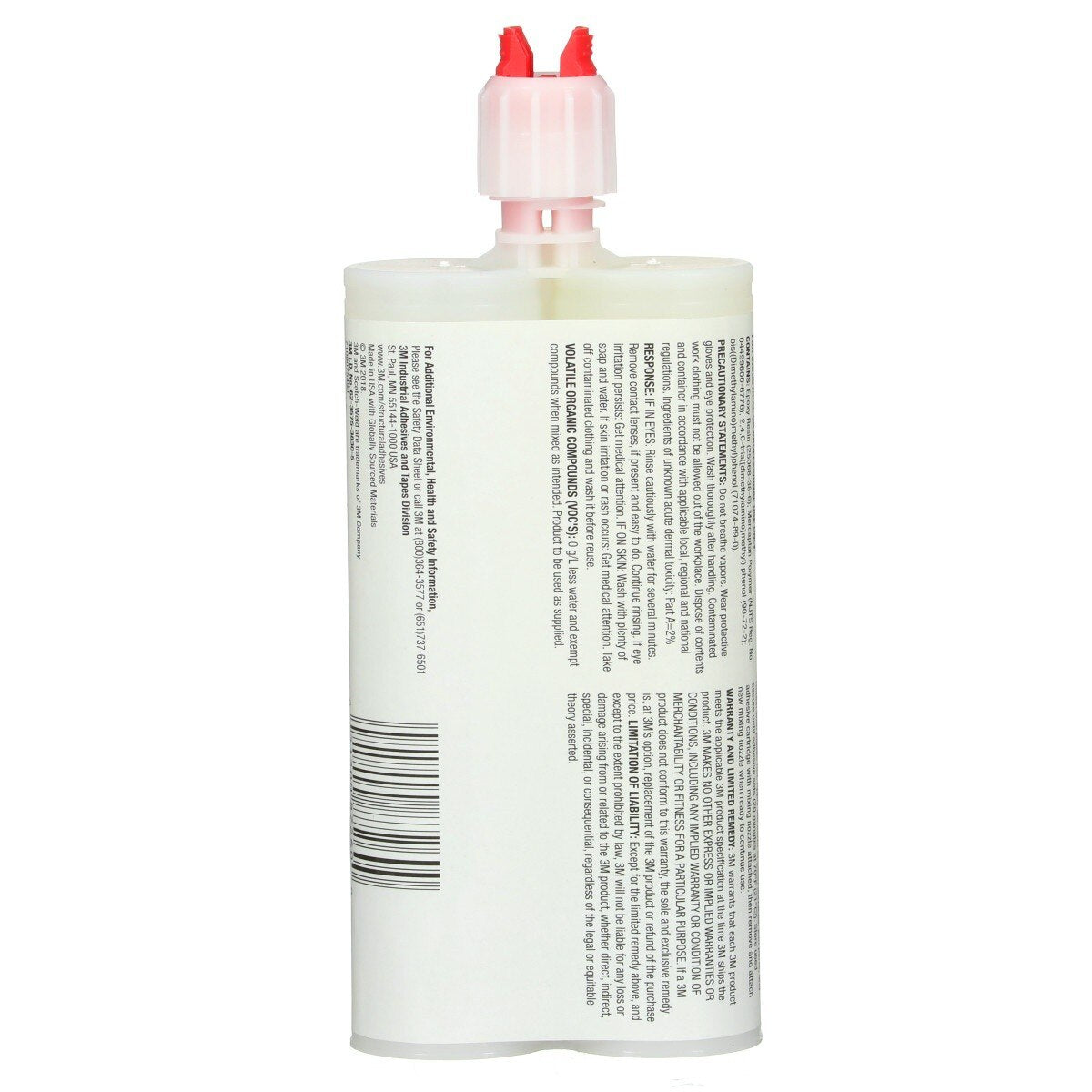 3M Scotch-Weld Epoxy Adhesive DP100 Clear Two-Part Fast Cure Rigid Epoxy 200 mL 6.76 fl oz Duo-Pak (DP100) (7100075490)  - (12Pack) - 5