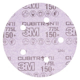 3M 775L Cubitron II Hookit Film Disc, 150+, 3 mil, Purple, 5 in x NH, 5HL, Die 500FH (7100075696) (1250 Pack)
