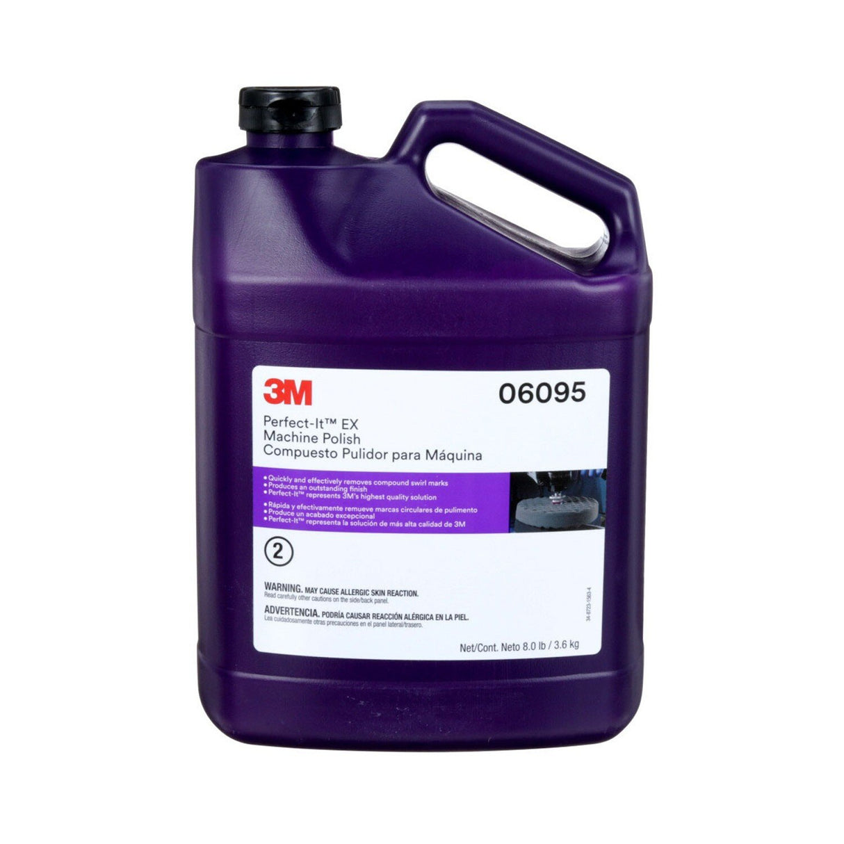 3M Perfect-It EX Machine Polish, Black, Liquid, 1 gal (06095) (7100075861)  - (4Pack)
