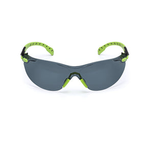 3M S1202SGAF Solus 1000 Series Safety Glasses, Scotchgard Anti-Fog, Gray Lens, Green/Black Frame, ANSI Z87.1, UV Protection (7100079180)  - (20Pack)