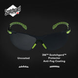 3M S1202SGAF Solus 1000 Series Safety Glasses, Scotchgard Anti-Fog, Gray Lens, Green/Black Frame, ANSI Z87.1, UV Protection (7100079180)  - (20Pack) - 4