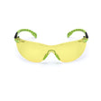 3M S1203SGAF Solus Safety Glasses, 1000 Series, Anti-Fog/Anti-Scratch, Amber Lens, Green/Black Frame, ANSI Z87.1 (7100079181)  - (20Pack)