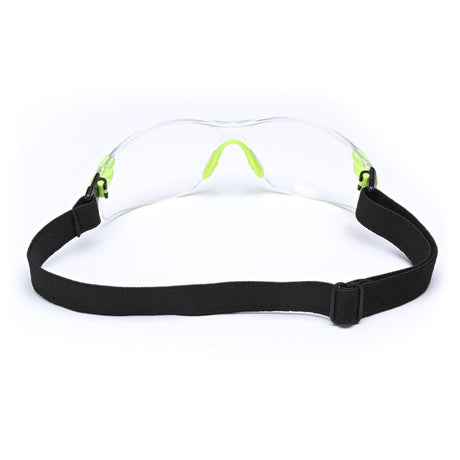 3M S1201SGAF-KT Solus Safety Glasses 1000 Series Scotchgard Anti-Fog, Clear Lens, Green/Black Frame, Removable Foam Gasket and Strap, ANSI Z87 (7100079182)  - (20Pack) - 6