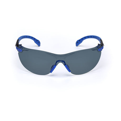 3M S1102SGAF Solus 1000 Series Safety Glasses, Gray Lens, Blue/Black Frame, Scotchgard Anti-Fog, ANSI Z87 UV Protection (7100079184)  - (20Pack)