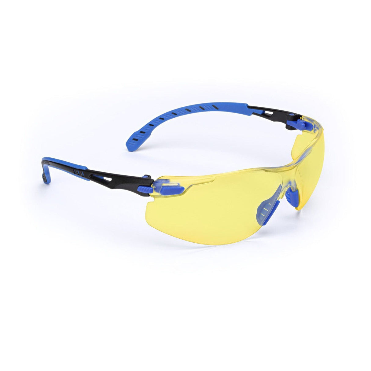 3M S1103SGAF Solus Safety Glasses 1000 Series Anti-Fog Amber Lens Blue/Black Frame ANSI Z87.1 (7100079185)  - (20Pack)